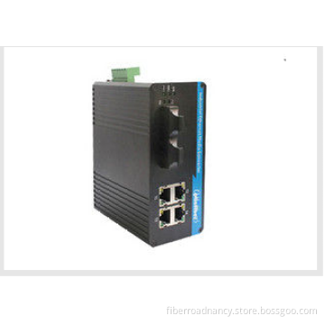 4-Port 10 / 100Base-Tx and 2-Port 100Base-Fx Industrial Grade Fiber Switch